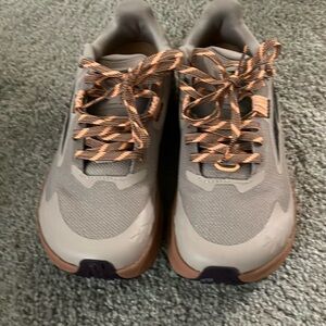 Stylish Gray and Tan Sneakers
